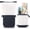 Black, variant on Telescopic Pencil Bag Pen Holder Stationery Case, PU Corduroy Stand-up Retractable Transformer Bag Colorful Organizer, Great for Christmas Holiday