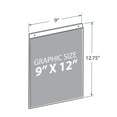 thumbnail image 4 of Azar 12" x 9" Vertical Wall Mount Acrylic Sign Holder Clear 10/Pack 162712, 4 of 6