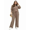 thumbnail image 5 of Lounge Sets for Women 2 Piece Fall Outfits Wide Leg Pants Matching Sets Womens Clothing  S, 5 of 8