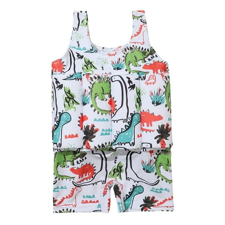 

PEYAN 0-6T Toddler Baby Float Swimsuit Buoyancy Sticks for Kids One Piece Floating Swim Vest Training Swimwear