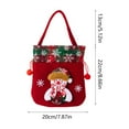 thumbnail image 2 of BZPIZ Holiday Drawstring Gift Bags,Reusable Tote Bags with Handle,Thickened Flannel Snowman Xmas Bags for Kids Candy Goodie Bags Christmas Party Favors, 2 of 6
