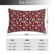 thumbnail image 2 of Balery Red Floral Funda de Cojín Estampada, Regalos para Mujeres, Regalos de Amor para Ella, Regalos para Novia o Esposa, Funda de Almohada-20"x30", 2 of 6