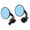 A, variant on 7/8" Motorcycle Handle Bar End Rearview Mirrors Retro Round Blue Side FOR Cafe Racer Honda Suzuki Kawasaki