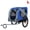 Blue+Grey + Steel, variant on Large Folding Bike Trailer Dogs – 66LB Capacity All-Terrain Pet Carrier Durable Steel Frame for Cycling Jogging Camping & Outdoor Adventures