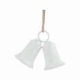 thumbnail image 3 of Adorno de campana de Navidad, adorno para árbol de Navidad, regalo creativo, colgante para oficina Blanco, 3 of 9
