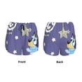 thumbnail image 5 of Lsque Bluey Printed Women's Running Shorts with Liner Pockets,Elastic Quick Dry Workout Athletic Gym Yoga Shorts,Womens High Waist Shorts-X-Large, 5 of 9