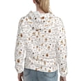thumbnail image 7 of Sikiie Coffee Women's Casual Hoodies Long Sleeve Lightweight Pullover Tops Loose Sweatshirt-XX-Large, 7 of 7