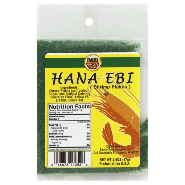 Family Foods Family  Hana Ebi, 0.6 oz