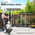 thumbnail image 4 of Outsunny 6' x 6' Outdoor Storage Shed, Resin Shed with Floor, Window, 4 of 10