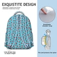 thumbnail image 3 of Watermelon Print School Backpack Aesthetic Geometric Summer Fruit Pattern with Cute Tropical Design for Watermelon Lovers, 3 of 5