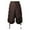 Brown, variant on BLESSUME Men's Renaissance Pants Medieval Viking Trousers Pirate Costume Back Lace Up Shorts