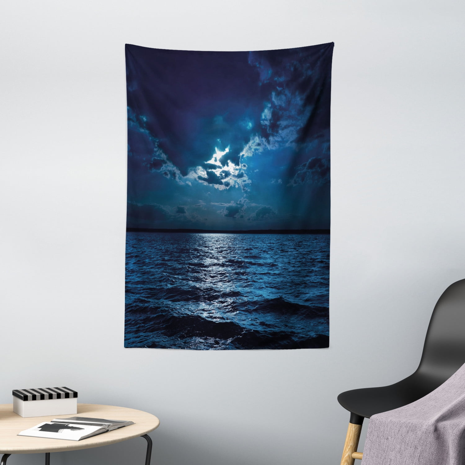 60X40 Inches Ocean Tapestry for Bedroom Aesthetic Full Moon Over Ocean Tapestry Colorful Night Sky Galaxy Psychedelic Water Natural Scenery Tapestry Wall Art for Kids Living Room Indie Party Decor 60X40 Inches Ocean Tapestry for Bedroom Aesthetic Full Moon Over Ocean Tapestry Colorful Night Sky Galaxy Psychedelic Water Natural Scenery Tapestry Wall Art for Kids Living Room Indie Party Decor