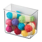 iDESIGN Magnetic Plastic Storage Bin 5 x 3x 6 Clear 2/Pack (28039M2)