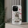 thumbnail image 4 of DistinctInk MagSafe Tough Case for Apple iPhone 13 Pro Max (6.7" Screen) - Valentine's Day Coton de Tulear - Shockproof Protection, 4 of 6