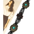 thumbnail image 3 of YooGuoGuo Women's tassel knotted belt hand woven belt Women's Bohemian Style Rope Braid Waist belt, 3 of 8