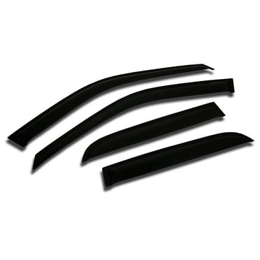 TuningPros In-Channel Window Visor Deflector Smoke Tinted 4 Pcs Set For 1999-2011 Ford Ranger SuperCab