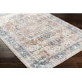 thumbnail image 3 of Mark&Day Washable Rugs, 2x8 New Cambria Traditional Burnt Orange Runner Area Rug, Brown Blue White Carpet for Hallway, Kitchen, Bedroom or Living Room (2'6" x 8' Runner,Machine Washable), 3 of 7