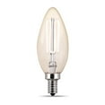 thumbnail image 2 of Feit B10 E12 (Candelabra) Filament LED Bulb Soft White 40 Watt Equivalence 2 pk, 2 of 15