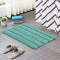 thumbnail image 2 of CHUN YI Anti-slip Bathroom Mat Absorbent Plush Polyester, 17"x47", Light Green, 2 of 6