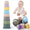 thumbnail image 1 of Zzyfgh Tazas Apilables De Juguete para Bebés, 8 Piezas, Tazas Anidadas con Patrón, Regalos Educativos Montessori Divertidos, Tazas, Juguetes para Niños Pequeños De 1 A 3 Años, 1 of 5