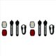 thumbnail image 1 of 2X Juego de Luces para Bicicleta, Delanteras y Traseras, Carga USB, para Casco de Montaña, Luz Delantera y Trasera para Bicicleta de Carretera, 1 of 5