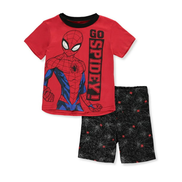 Spider-Man - Spider-Man Boys' Go Spidey! 2-Piece Shorts Set Outfit ...
