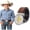 Coffee, variant on WHIPPY Kids Western Cowboy Belt for Boys Girls Cowgirl Ratchet Leather Belts with Automatic Buckle