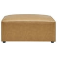 thumbnail image 3 of Modway Mingle Modern Faux Leather Upholstered Ottoman in Tan, 3 of 7