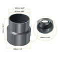 thumbnail image 2 of Uxcell Polyvinyl Chloride Reducer Pipe Fitting 3.54 inch x 2.95 inch 2 Pack Straight Coupling Adapter Connector Gray, 2 of 5
