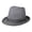 Grey, variant on Light Weight Classic Soft Cool Mesh Crushable Fedora hat for Men