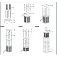 thumbnail image 6 of 65""H Brown 3-Shelf Floor Lamp with Flower Shade - Wooden Construction, Pull Switch, 40W Max, UL Listed, Living Room Lighting & Decor, 6 of 7