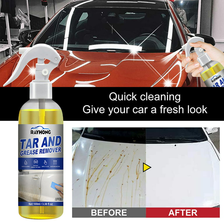 Smrinog 100ml Car Oil Tar Grease Remover Solvent Based Automotive Cleaning  Spray 