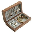 thumbnail image 4 of Vintage Solid Wood Jewelry Box High-End Jewelry Ring Storage Box Display Box, 4 of 12