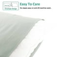 thumbnail image 5 of NTBAY Ultra Soft Double Brushed Microfiber Pillowcase Set, Hypoallergenic, California King, Light Gray, 2 Pack, 5 of 5