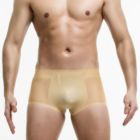 

Strungten Men s Fake Butt Lifter Panties Boxer Buttocks Artifact Thickened Sponge Pad Breathable Buttocks Shorts boys underwear