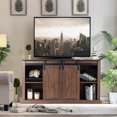 thumbnail image 3 of Costway TV Stand Sliding Barn Door Media Center Console Cabinet, 3 of 10