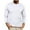 White, variant on DODADAWANJ Mens Waffle Knit Long Sleeve Shirt Casual Loose Crew Neck Shirts Solid Color Fall T Shirts 2025 Black XXL
