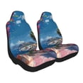 thumbnail image 2 of Sikiie Colorful Mediterranean Village Car Seat Covers 2PCs Front Car Seat Covers Universal fit for Most Cars SUVs and Trucks-2 PCS, 2 of 9