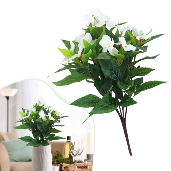 Multi-Color Artificial Flower Bouquet Vase Arrangement Wedding Photo Prop For Living Room