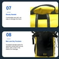thumbnail image 2 of Tignapoo 30L Waterproof PVC Outdoor Backpack for Swimming, Hiking, and Travel - Black, 2 of 6