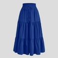 thumbnail image 2 of Xudanell Women's Tulle Skirt Formal High Waist A-Line Fairy Elastic Waist Layered Long Sexy Mesh Skirts (Blue,XL), 2 of 3