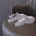 thumbnail image 5 of QISIWOLE Toddler Shoes Baby Girls Cute Crown Jelly Colors Hollow Out Non-slip Soft Sole Beach Roman Sandals Sales !, 5 of 8