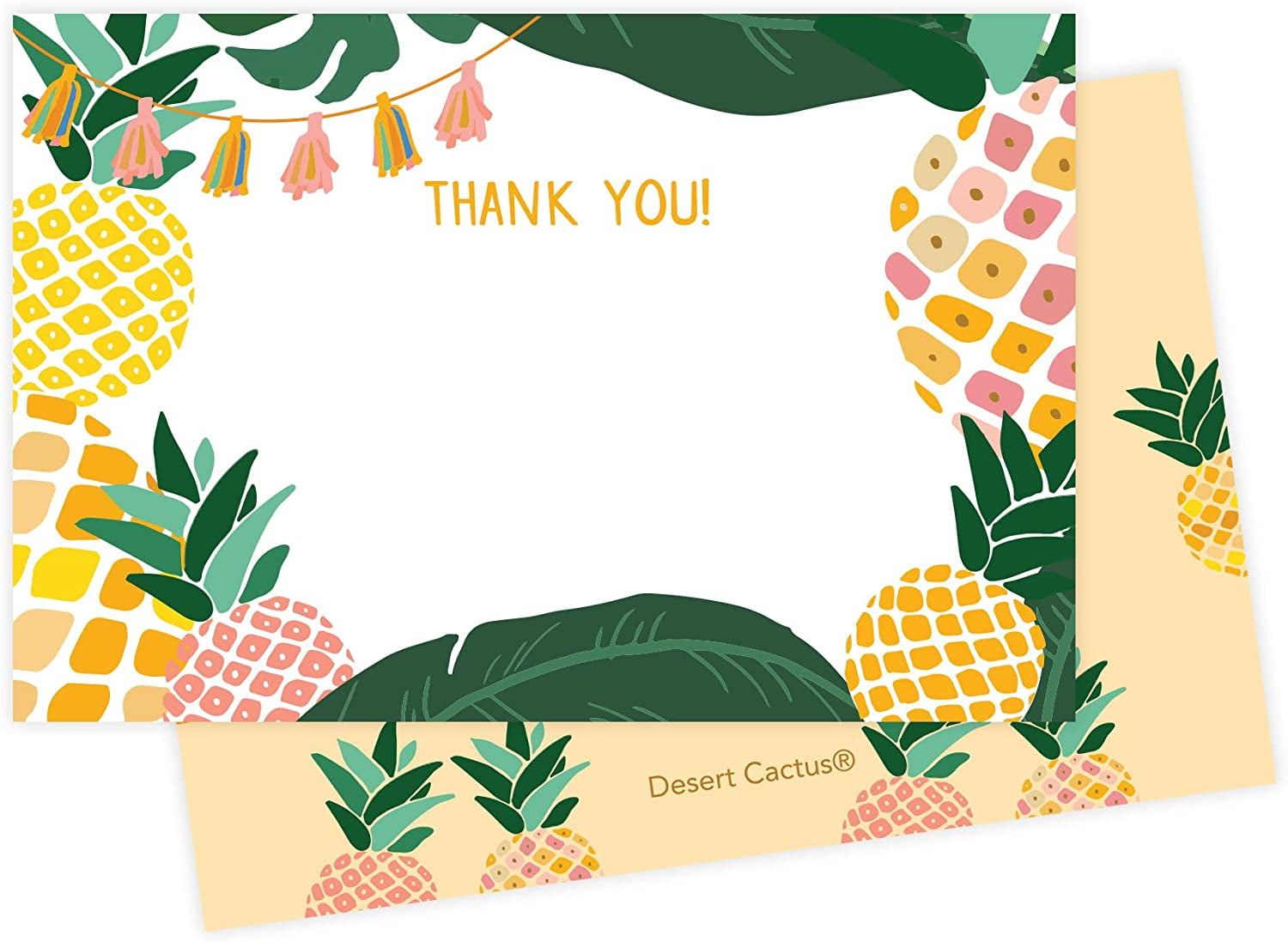 Pineapple Happy Post Thank You Stickers Seals Labels Orders Customer Good News 