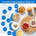thumbnail image 3 of Godance [12 Pack-16 oz] Reusable Freezer Storage Container Sets with Airtight Twist Top Lid, Round BPA-Free Plastic Containers for Kitchen Meal Prep, Microwave, Dishwasher and Freezer Safe, 3 of 8