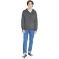 thumbnail image 4 of American Apparel Men's California Fleece Long Sleeve Cotton Zip Hoodie, Asphalt, X-Small, 4 of 5