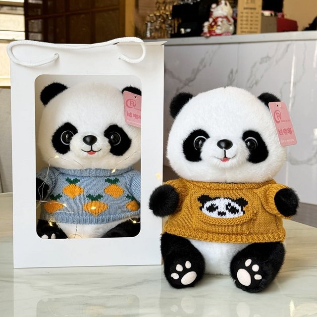Juguete de peluche de Panda para niños y niñas, muñeco de peluche Kawaii, regalo para el Día de los niños, decoración de la habitación