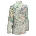 thumbnail image 5 of Earth Map Blouse Vintage Map of The World Kawaii Printed Blouses Women Street Fashion Shirt Summer Long-Sleeve Oversized Top, 5 of 7