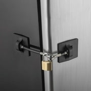 Computer Security Products Refrigerator Lock Fridge Freezer Security Black with Padlock