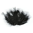 thumbnail image 3 of Marabou 4-6in Black Feathers (3 Headers, 18g), 3 of 5