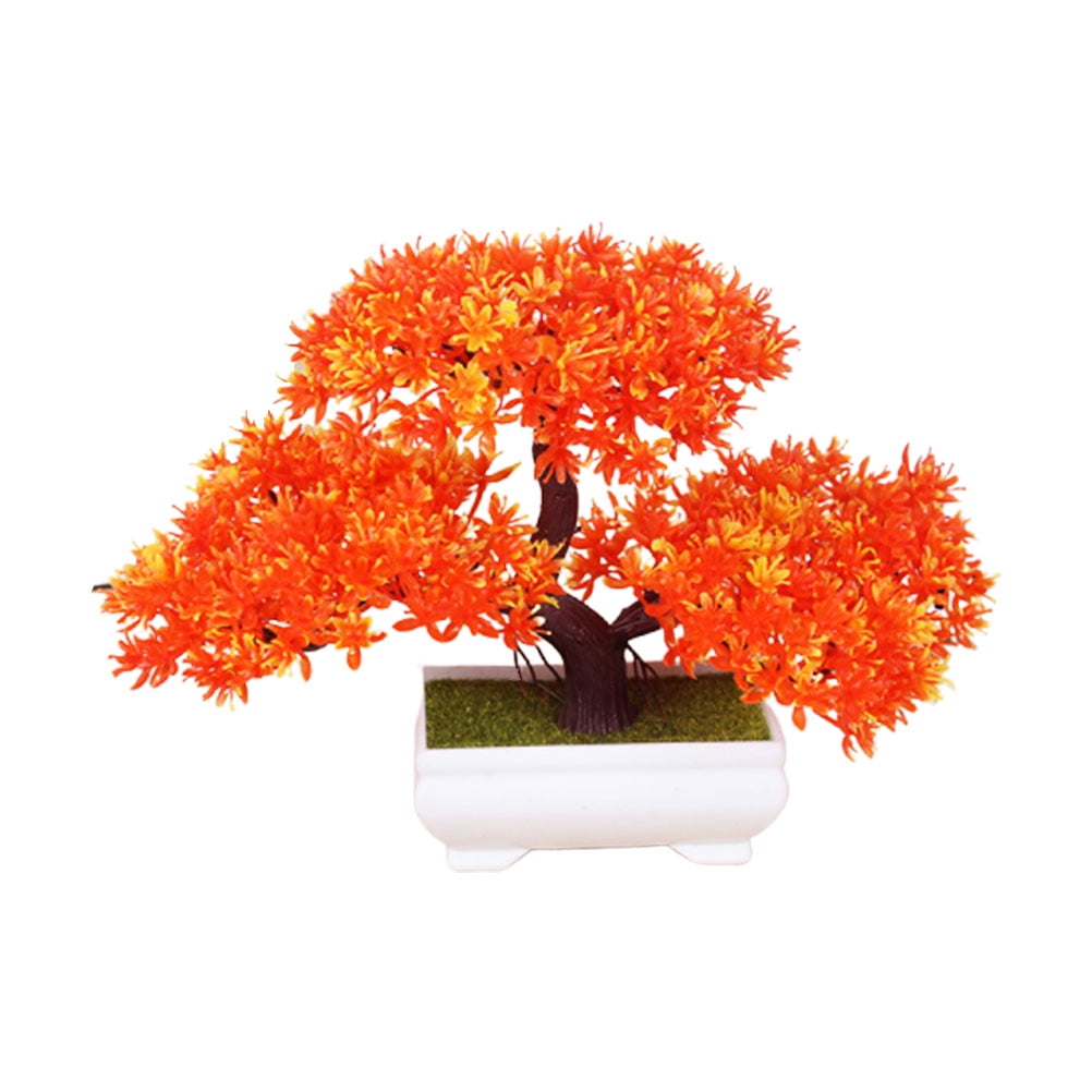 Tree Bonsai Pine Fake Potted Plants Plant Zen Greenery Decoration Faux Outdoor Desktop Desk